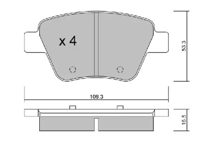 Тормозные колодки AISIN для VW GOLF VI (5K1) 1.6